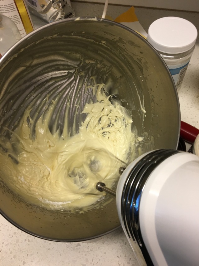 Whipping moisturizer in a bowl